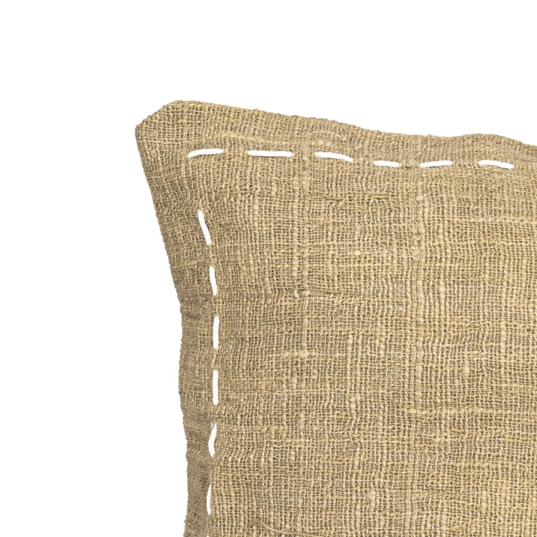 Fronce de coussin carré Jemina, couture décorative | 50x50cm