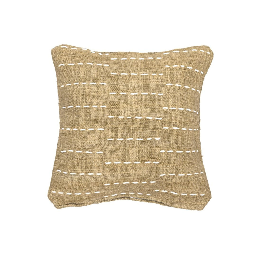 Fjura Jemina - Housse de coussin carrée avec lignes de points horizontales | 50x50cm