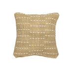 Fjura Jemina - Housse de coussin carrée avec lignes de points horizontales | 50x50cm