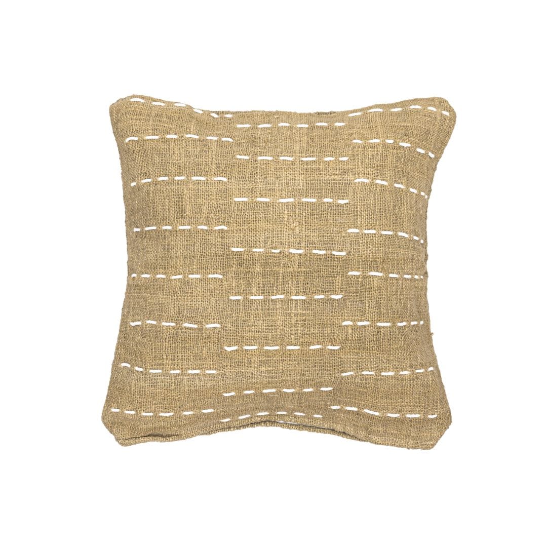 Fjura Jemina - Housse de coussin carrée avec lignes de points horizontales | 50x50cm