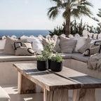 Panier en Jute | Noir 18x16cm