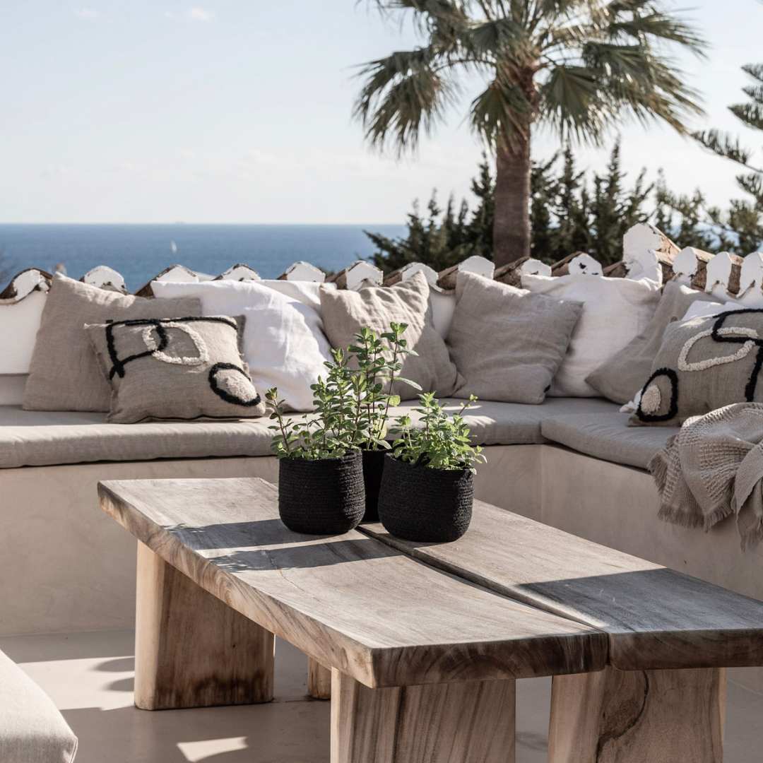 Panier en Jute | Noir 18x16cm