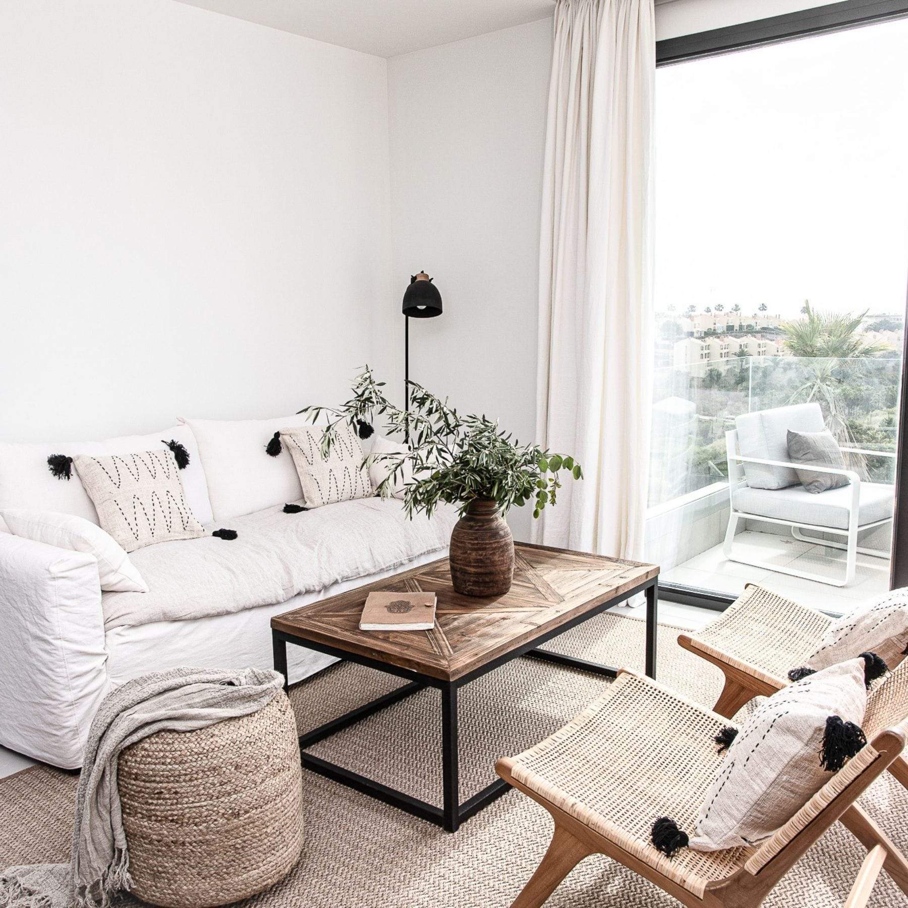 Pouf en jute | 50x35cm