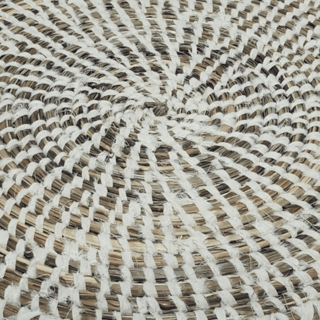 Kindia Tapis de table | Naturel/Blanc