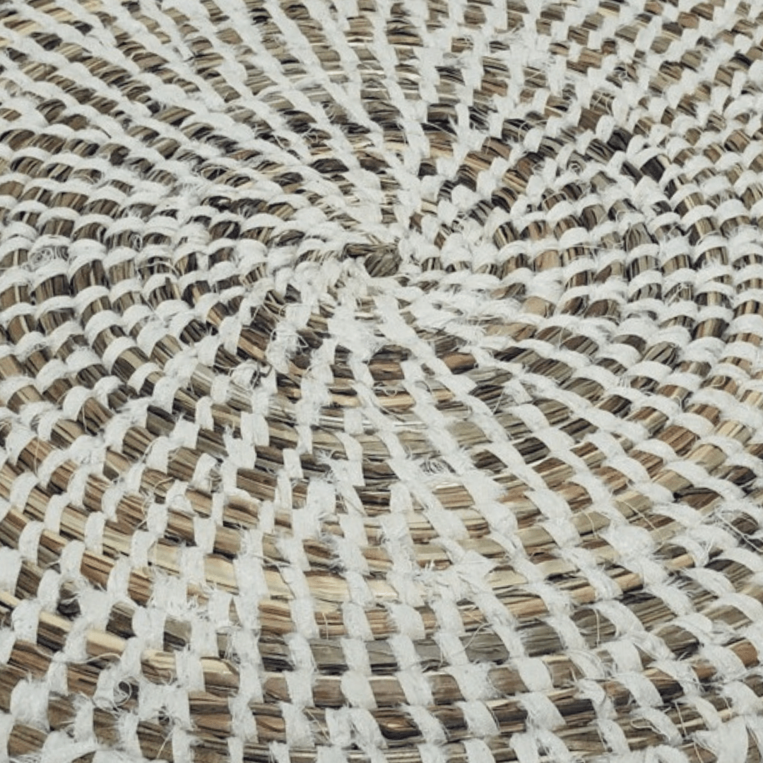 Kindia Tapis de table | Naturel/Blanc