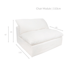 Module de chaise en lin Laguna | 110cm