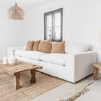 Module latéral en lin Laguna | 110x60x65cm