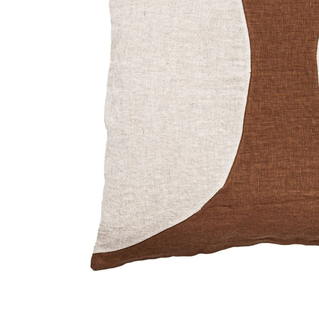 Fronce d'oreiller Leora Brown Sugar | 50x50cm