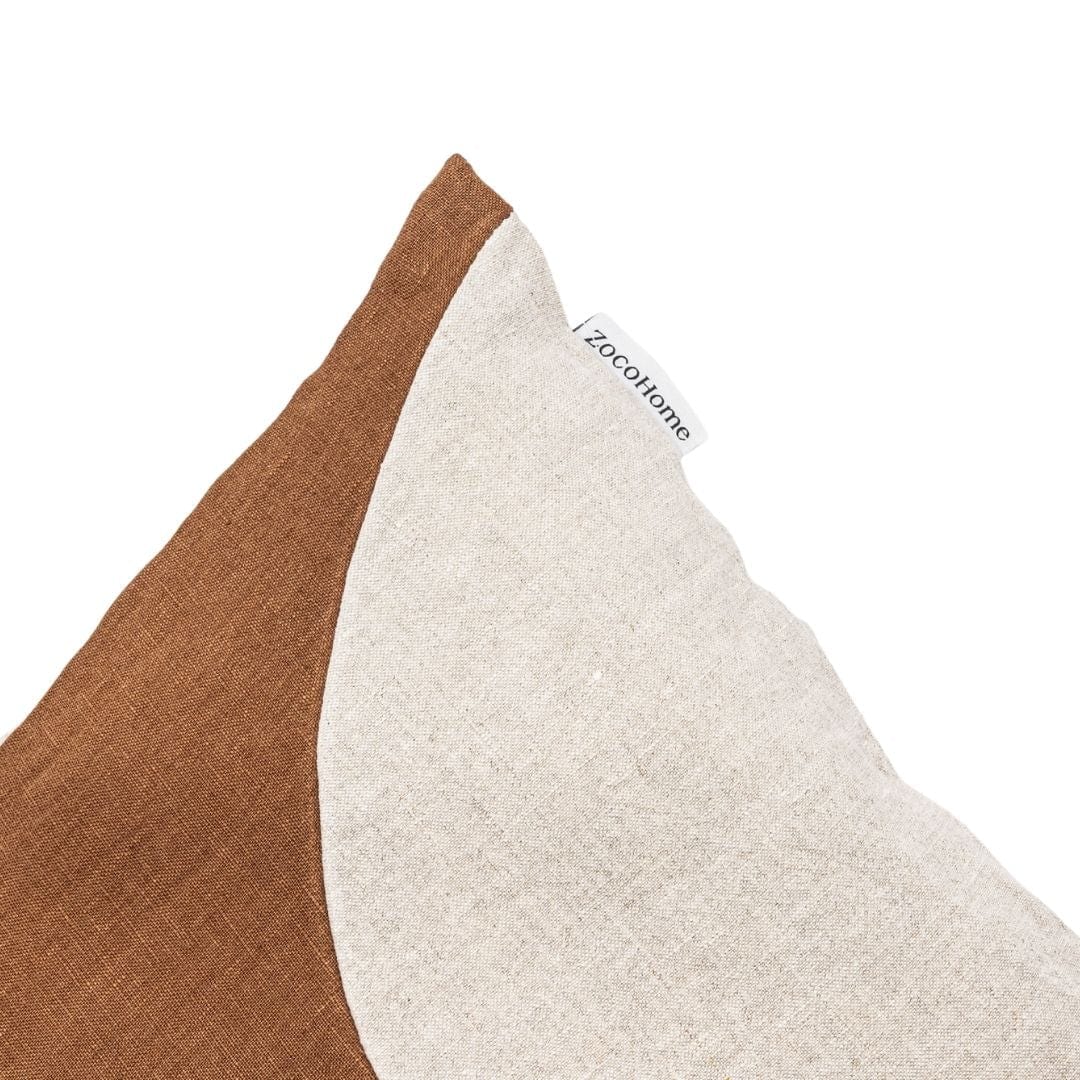 Fronce d'oreiller Leora Brown Sugar | 50x50cm