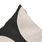 Fronce de coussin Leora, anthracite | 50x50cm