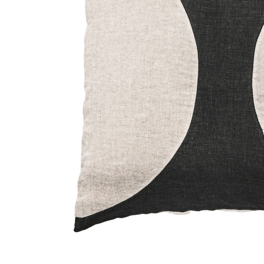 Fronce de coussin Leora, anthracite | 50x50cm