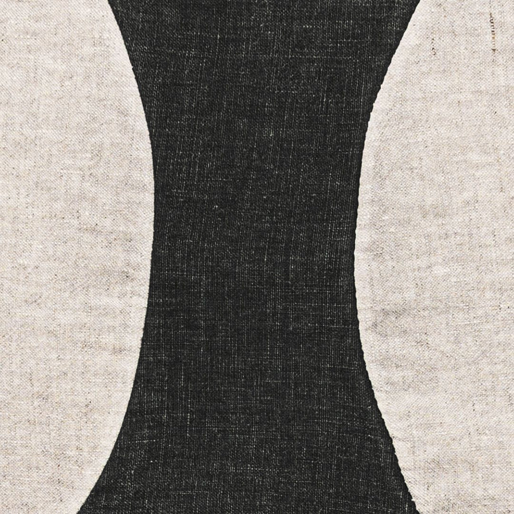 Fronce de coussin Leora, anthracite | 50x50cm