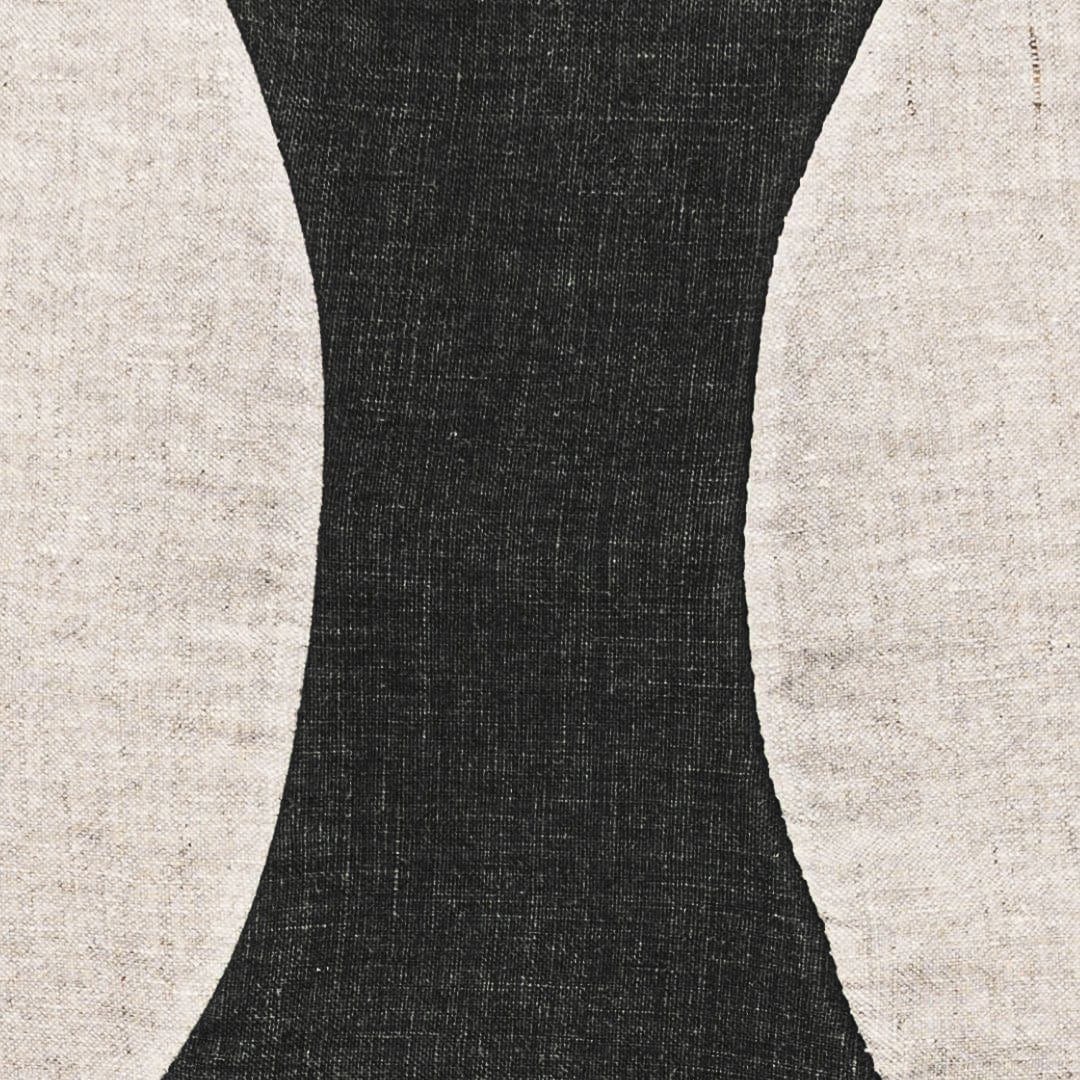 Fronce de coussin Leora, anthracite | 50x50cm