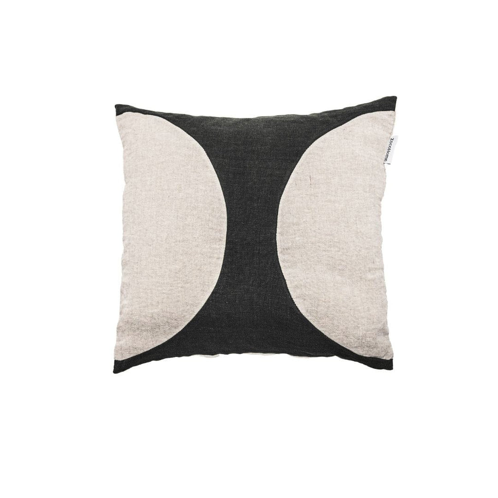 Fronce de coussin Leora, anthracite | 50x50cm