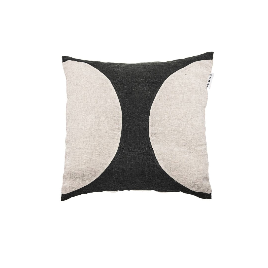 Fronce de coussin Leora, anthracite | 50x50cm