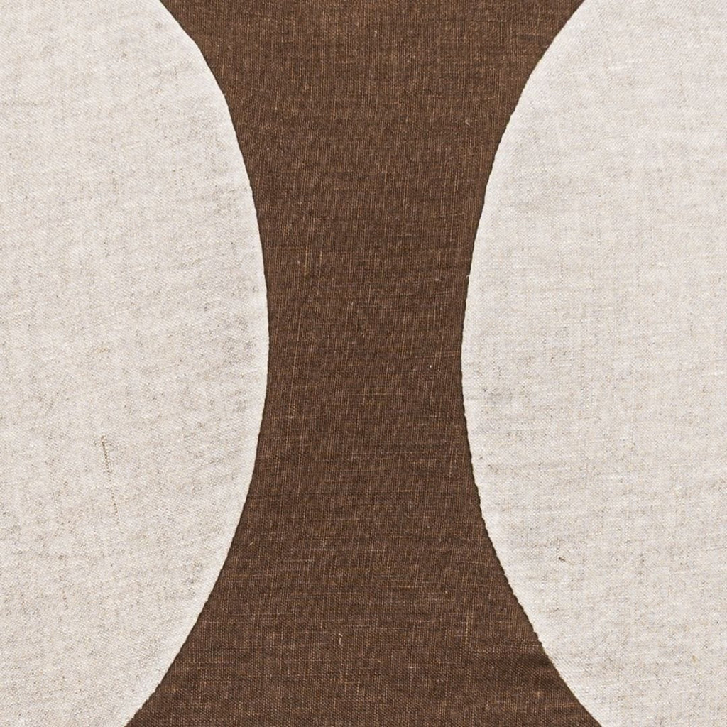 Fronce de coussin Leora, couleur moka | 50x50cm