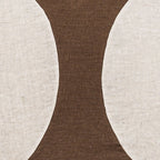 Fronce de coussin Leora, couleur moka | 50x50cm