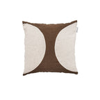 Fronce de coussin Leora, couleur moka | 50x50cm