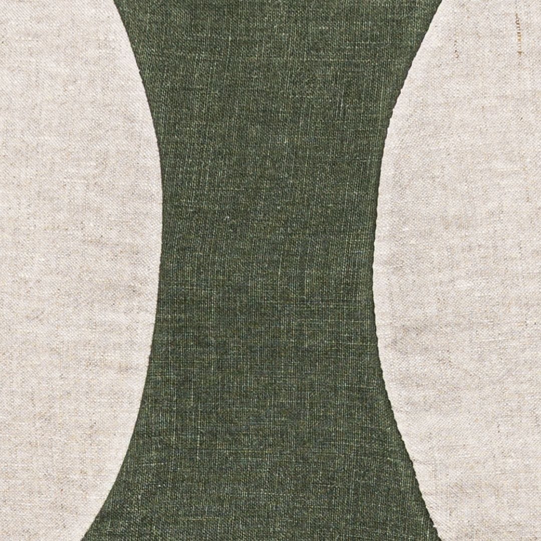 Fronce de coussin Leora Olive | 50x50cm