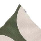Fronce de coussin Leora Olive | 50x50cm