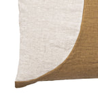 Fronce de coussin Leora, couleur blé | 50x50cm