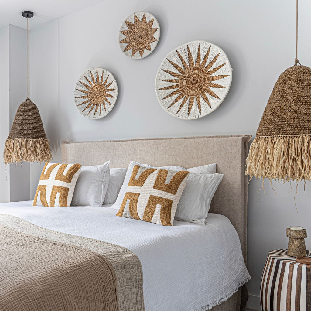 Tête de lit en lin et coton | Naturel