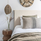 Tête de lit en lin et coton | Naturel