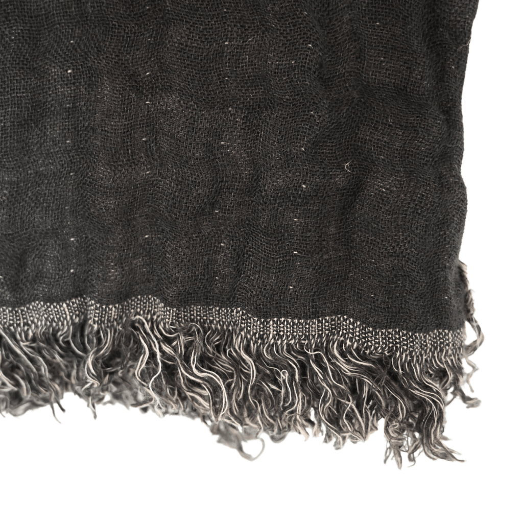 Housse de couette en lin | Naturel/Noir | 135x200cm