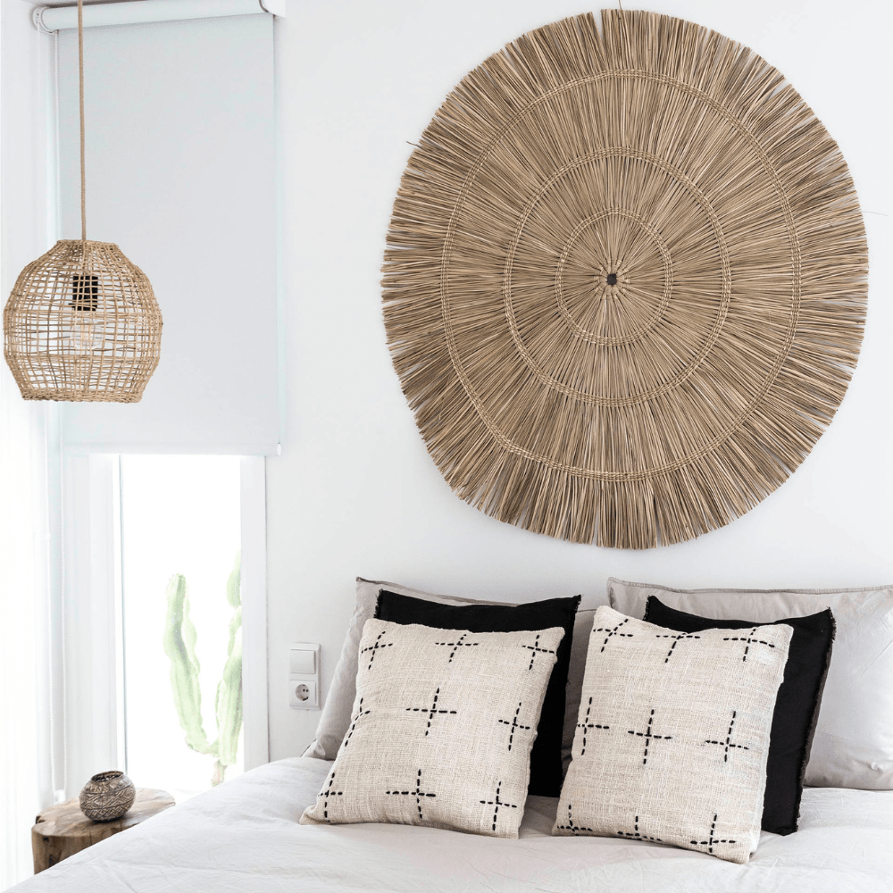 Fronce de coussin en lin | Noir 45x45cm