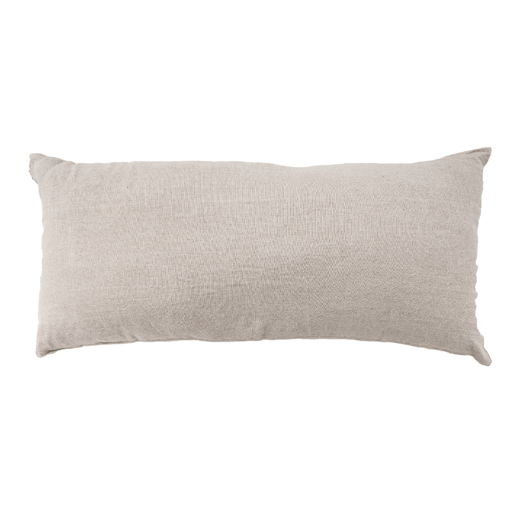 Fronce de coussin en lin Nai Edge | Naturel 55x110 cm