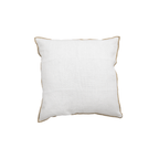 Fronce de lin pour coussin Nai Edge | Blanc 45x45cm
