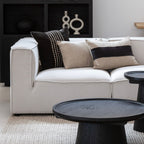 Fronce de coussin en lin | Lavé à la pierre, naturel | 40x60cm