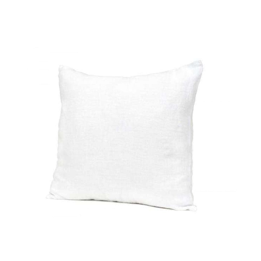 Fronce de coussin en lin | Blanc lavé | 45x45cm