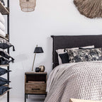 Tête de lit en lin | Noir