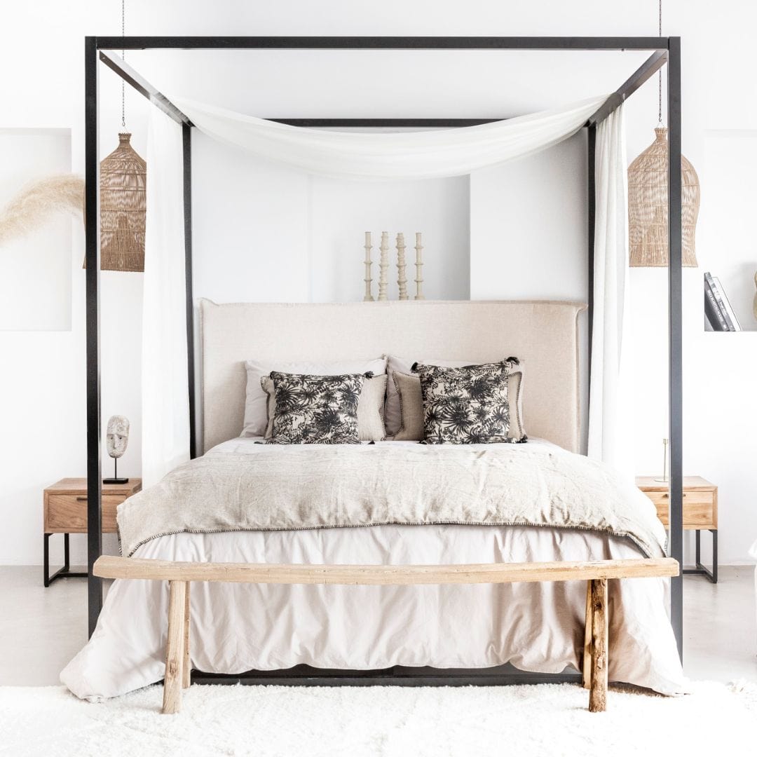 Tête de lit en lin | Naturel