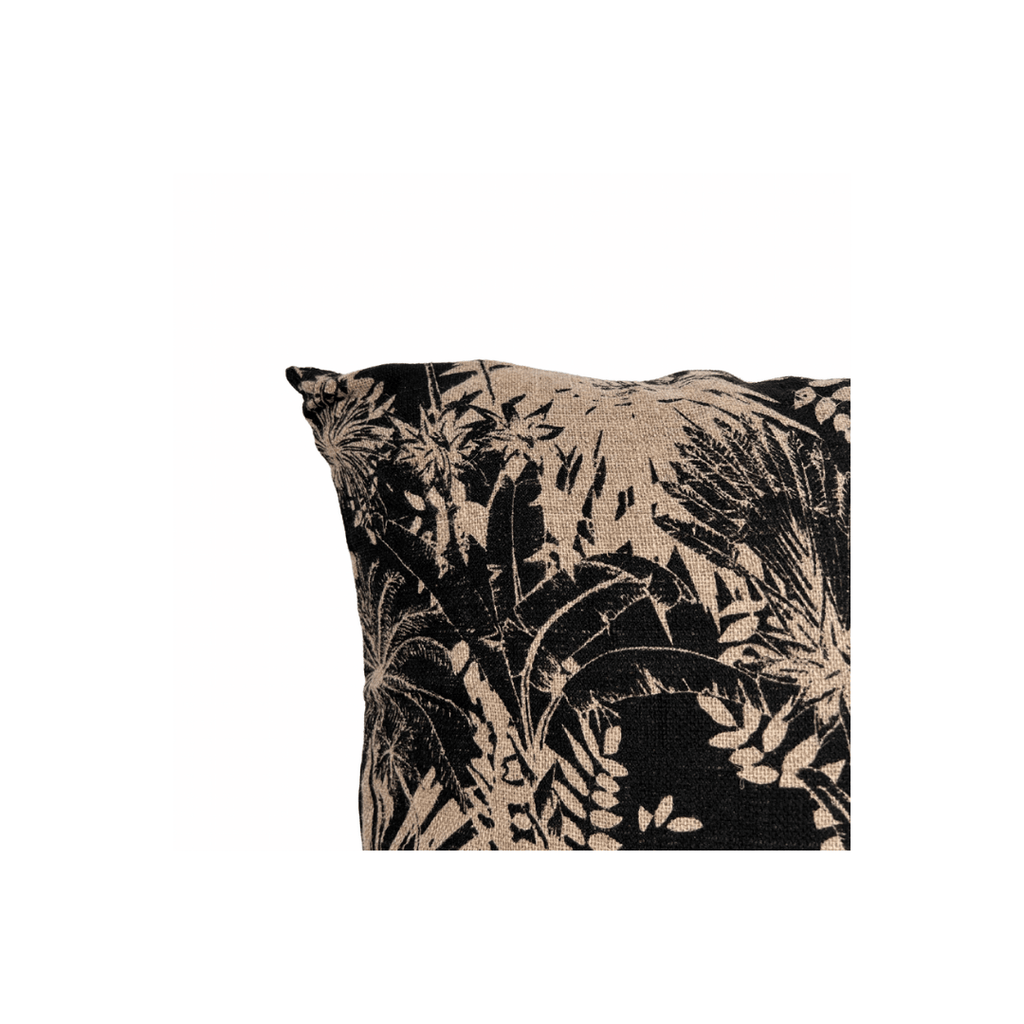 Fronde de palmier Ahe | Housse de coussin en lin | Naturel 45x45cm