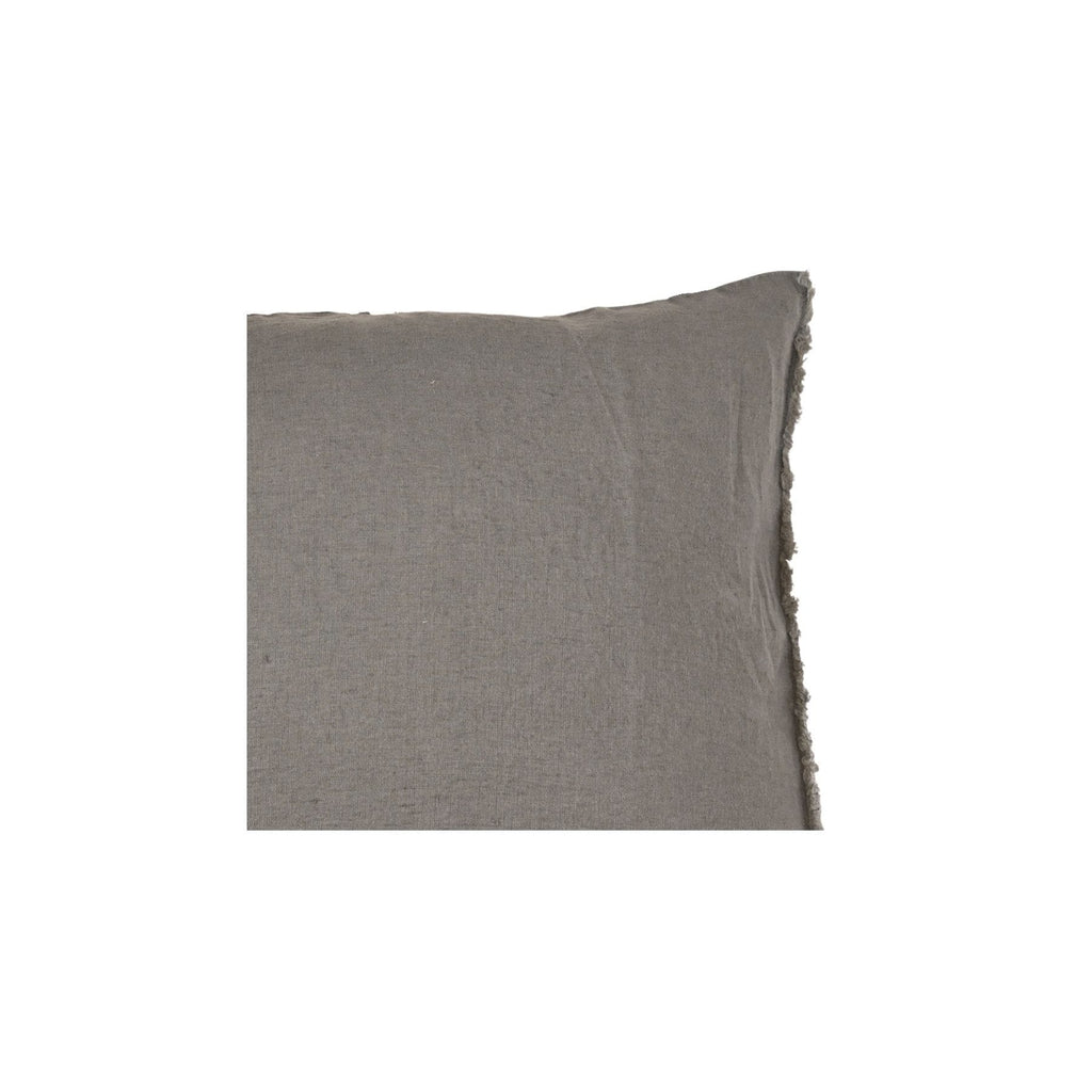 Fronce de coussin en lin | Granit 45x45cm