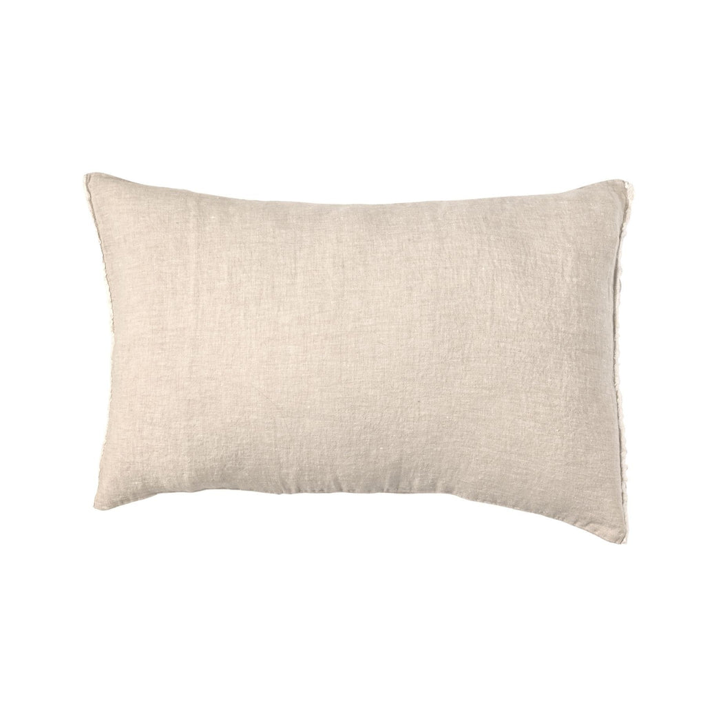 Fronce de coussin en lin | Sable 40x60cm