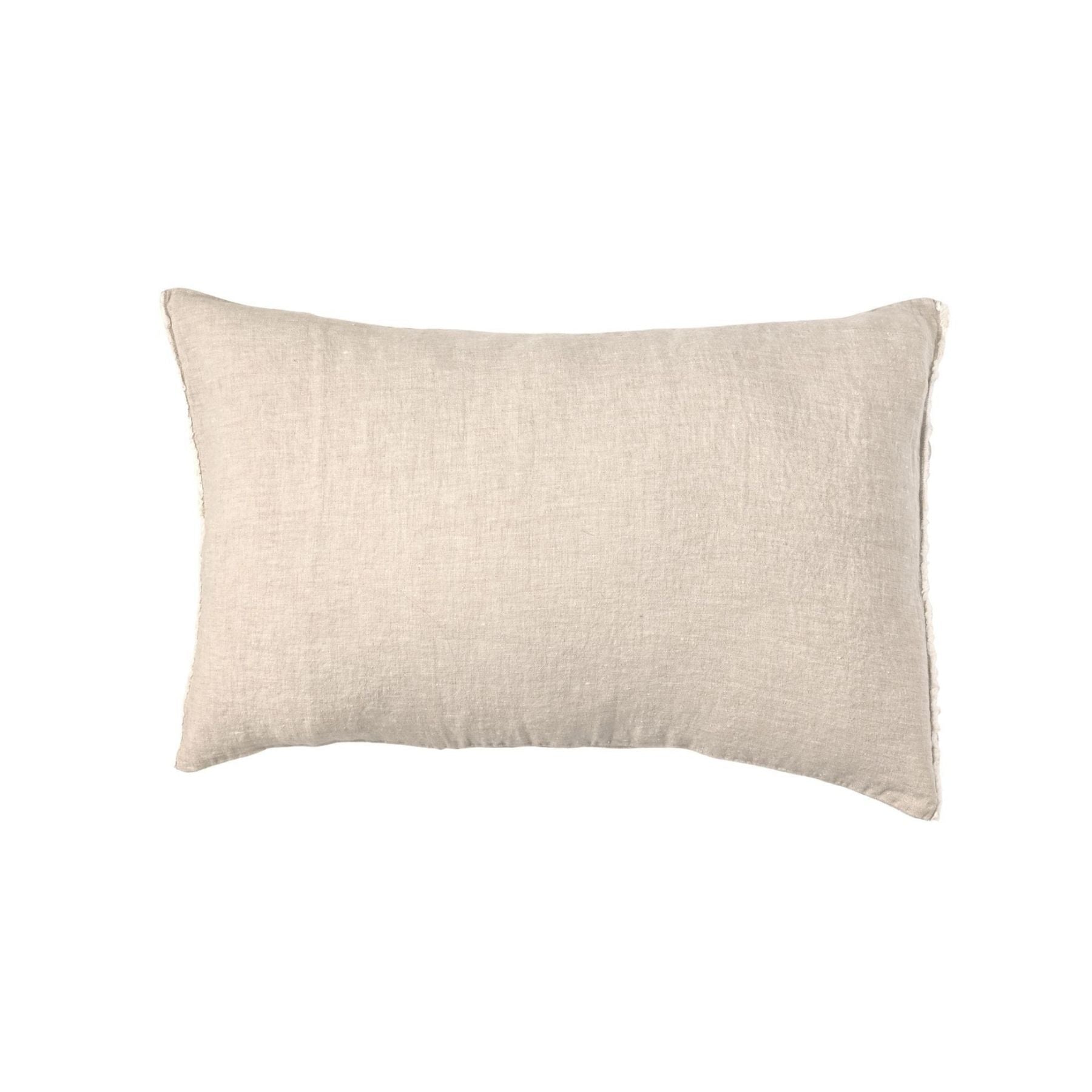 Fronce de coussin en lin | Sable 40x60cm