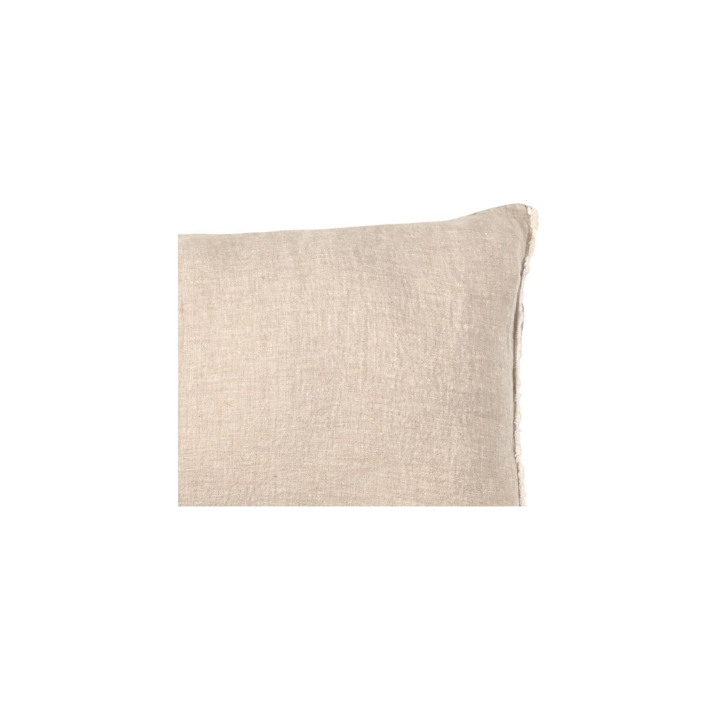 Fronce de coussin en lin | Sable 45x45cm