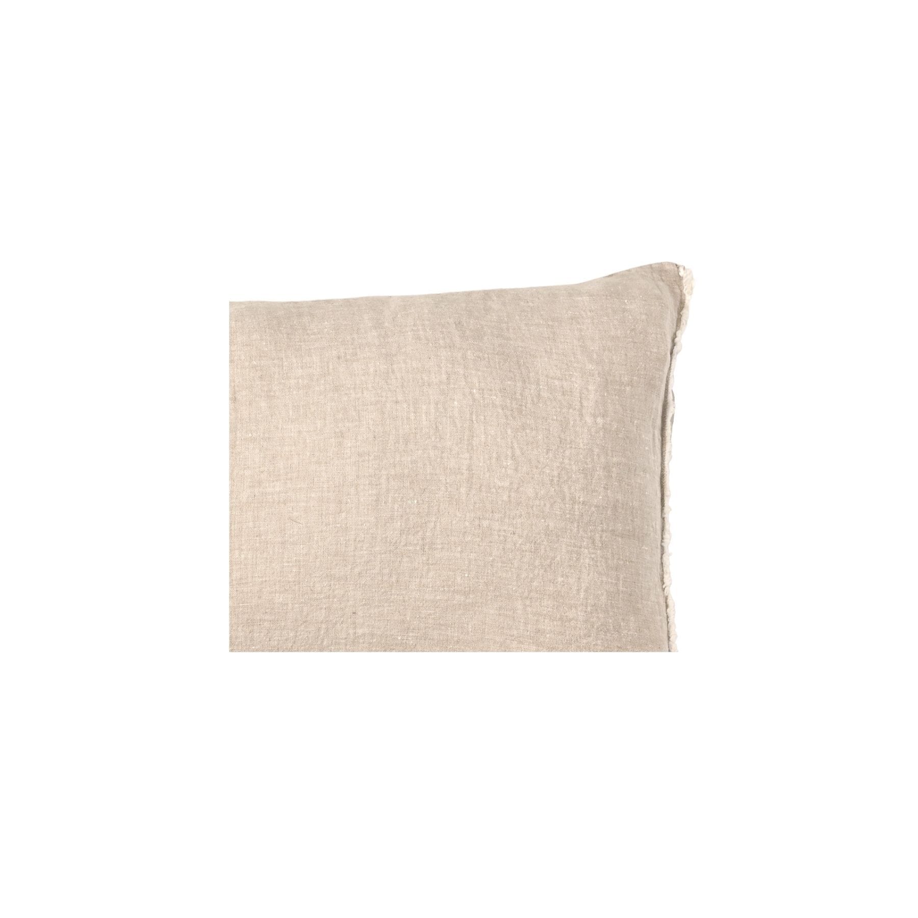 Fronce de coussin en lin | Sable 45x45cm