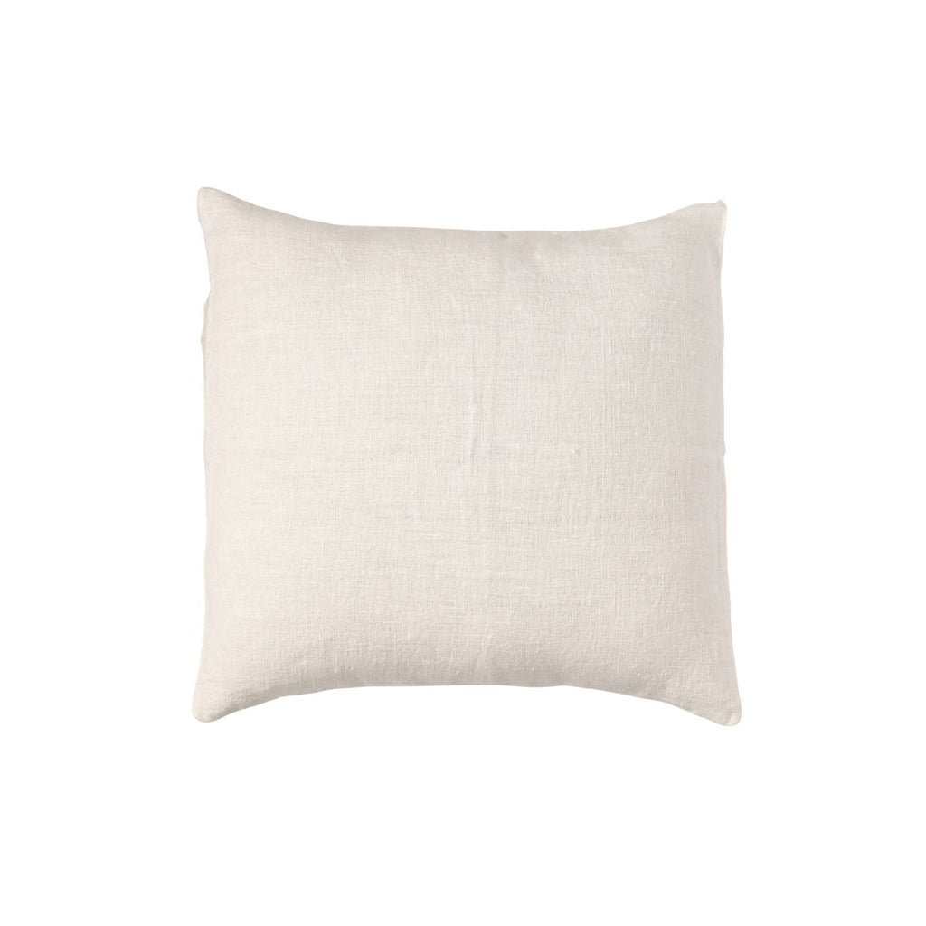 Fronce de coussin en lin | Ivoire blanchi à la pierre | 45x45cm