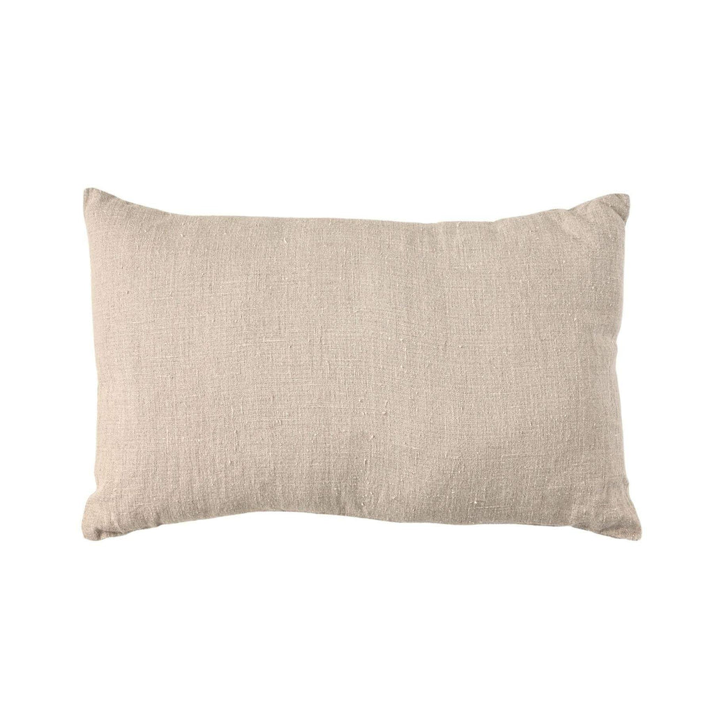 Fronce de coussin en lin | Lavé à la pierre, naturel | 40x60cm