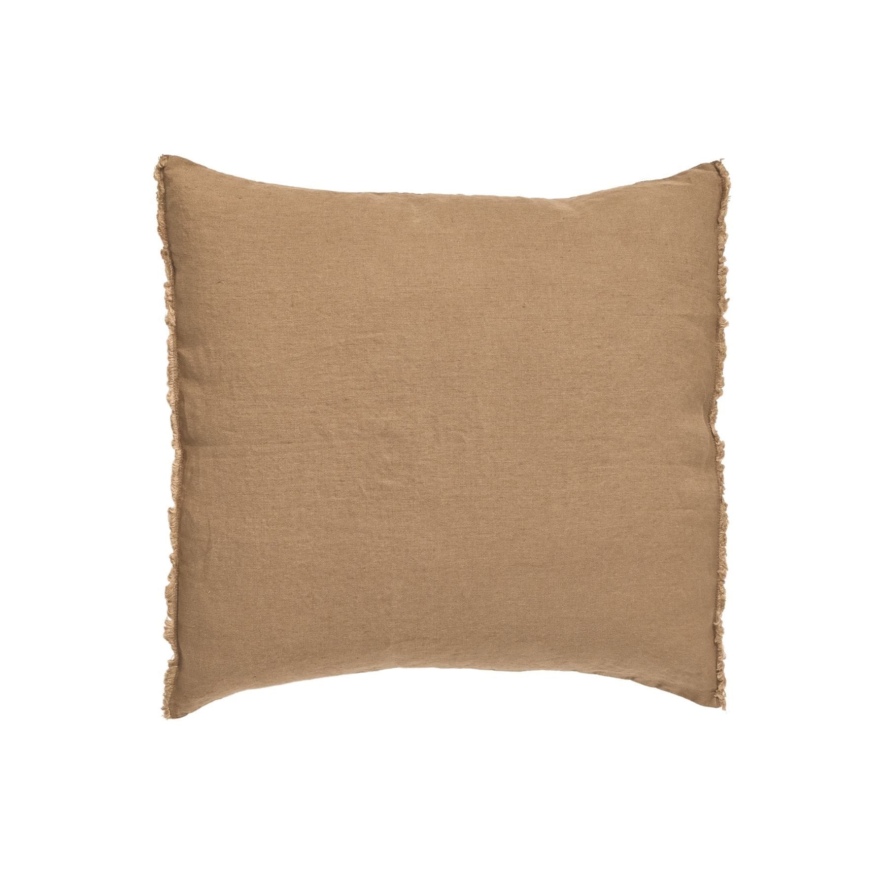 Fronce de coussin en lin | Tabac | 45x45cm