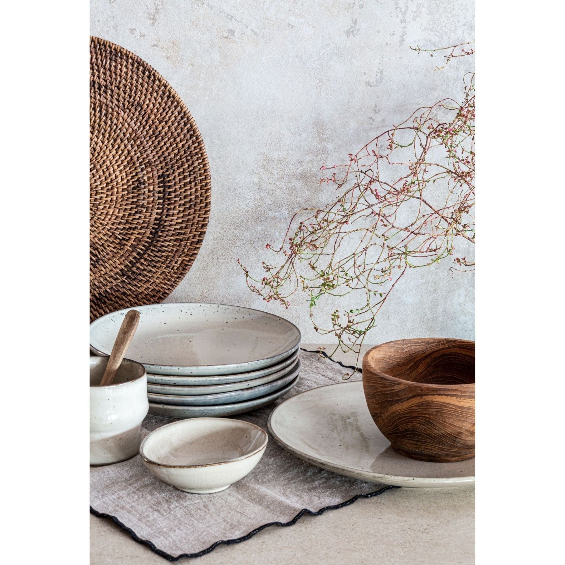 Tire-bouchon en lin | Naturel 35x45cm