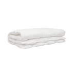 Couette en lin | Bord brodé | Granit 200x85cm