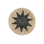 Panier décoratif Lontar | Motif décagramme | 40cm