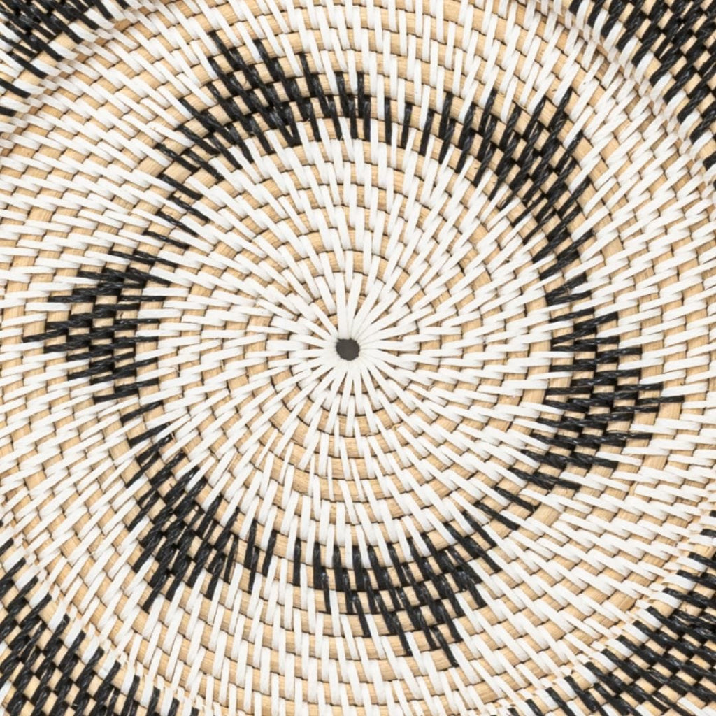 Panier mural décoratif Lumos | Noir/Blanc | 40cm