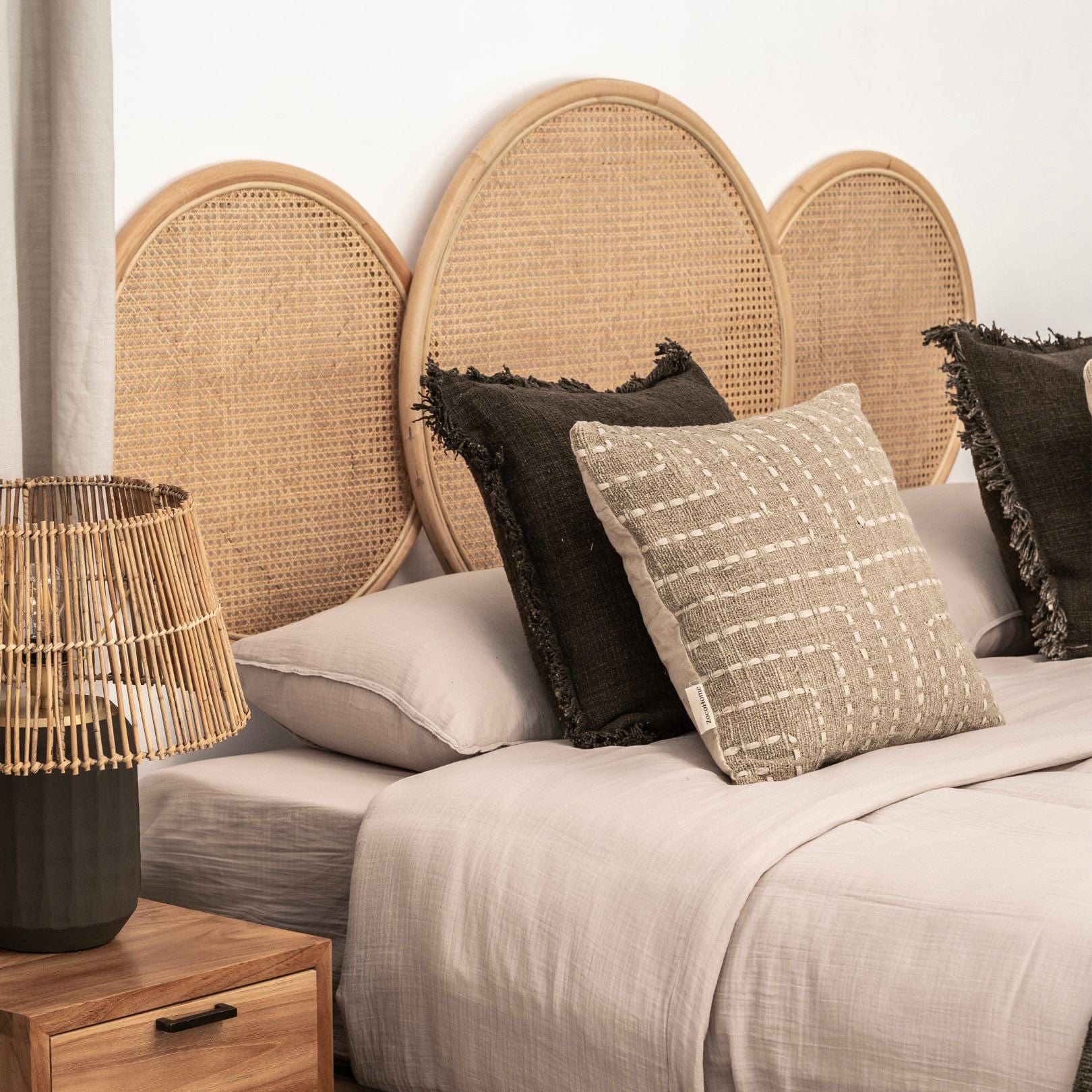 Tête de lit ronde Maluku | 160cm