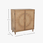 Armoire en manguier | Naturel 95x40x100cm